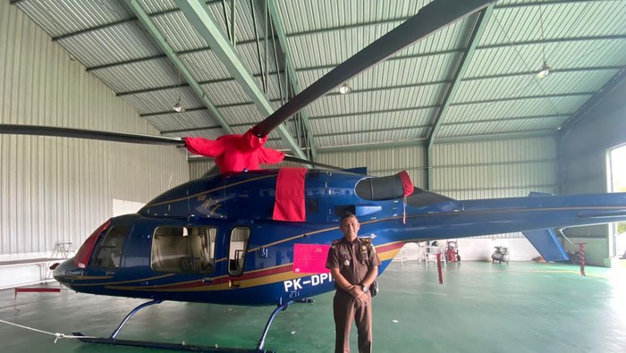 Kejagung sita Helikopter milik Surya Darmadi. Foto: dok. Kejagung