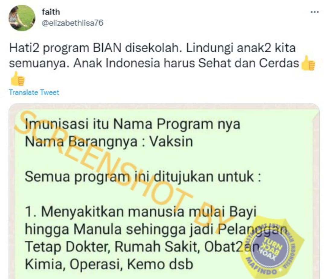 [HOAKS atau FAKTA]: Vaksin Anak di Sekolah Berbahaya