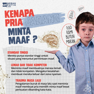 Kenapa Pria Jarang Minta Maaf