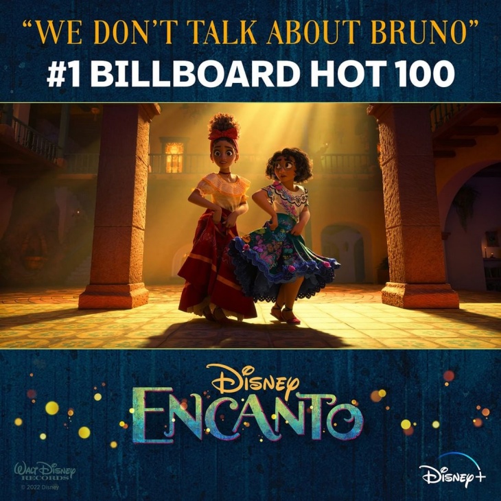 Soundtrack film ini menduduki tangga lagu Billboard nomor satu. (Foto: Instagram/disneypus)