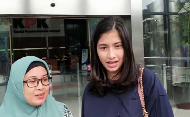  Seusai Diperiksa KPK Terkait Wawan, Artis Faye Nicole Pilih Bungkam