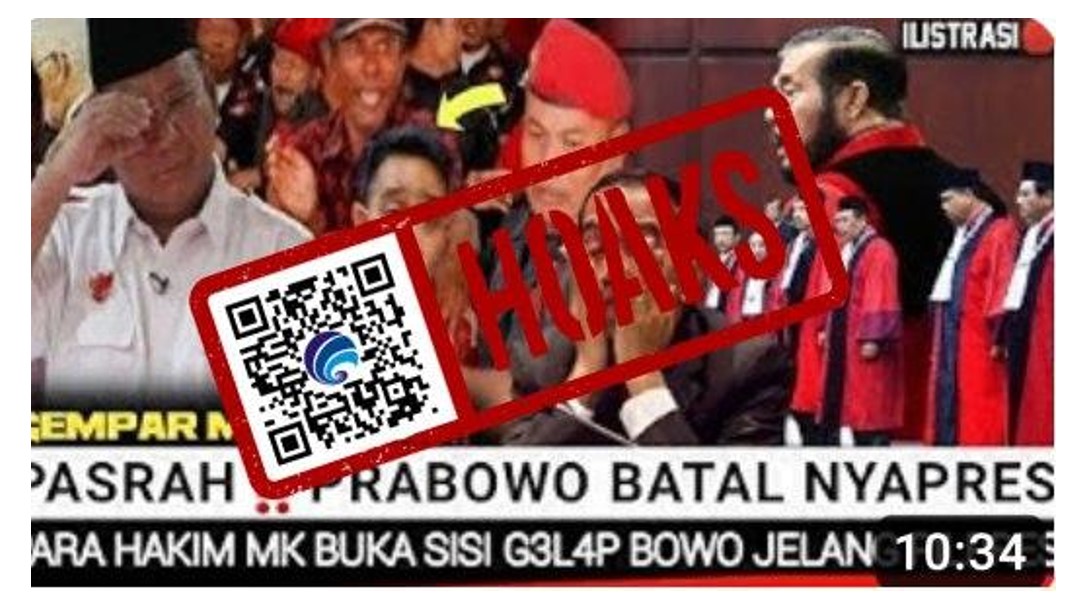 [HOAKS atau FAKTA]: Prabowo Batal Nyapres Setelah Anwar Usman Dipecat