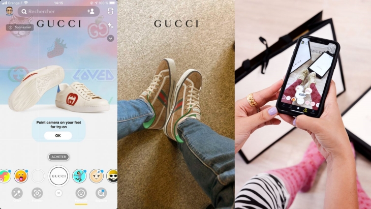 Kolaborasi Snap Inc dengan Gucci (Foto: Gucci)