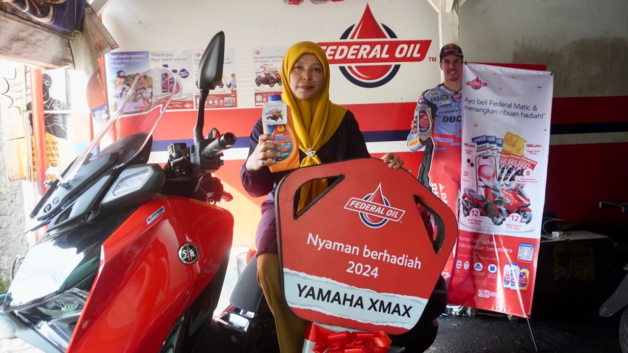 Federal Oil Distribusikan Yamaha XMAX 250cc untuk Konsumen Beruntung