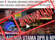 [HOAKS atau FAKTA]: Sidang DPR Memanas saat Bahas Ijazah Jokowi