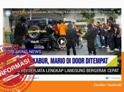 [HOAKS atau FAKTA]: Kabur saat Rekonstruksi, Mario Dandy Ditembak Polisi