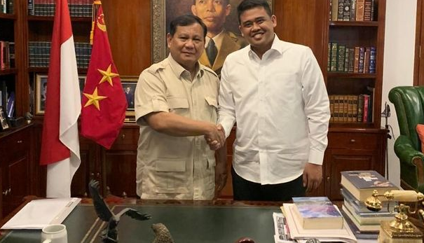 Bobby Nasution bertemu Prabowo Subianto (ist)