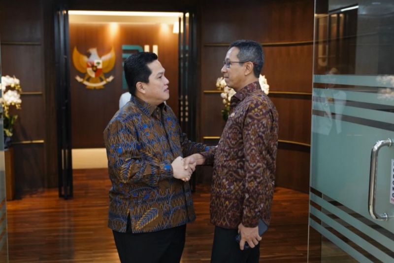 Heru Temui Erick Bahas Komersialisasi Gedung BUMN Usai Jakarta Tak Lagi Ibu Kota