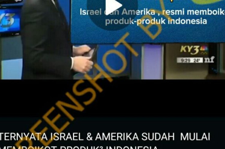 [HOAKS atau FAKTA]: Produk Buatan Indonesia Diboikot Amerika dan Israel