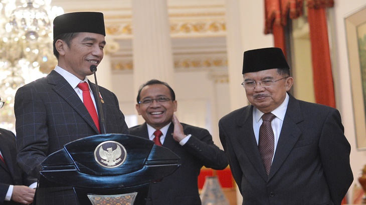 Presiden Jokowi dan Wapres Jusuf Kalla