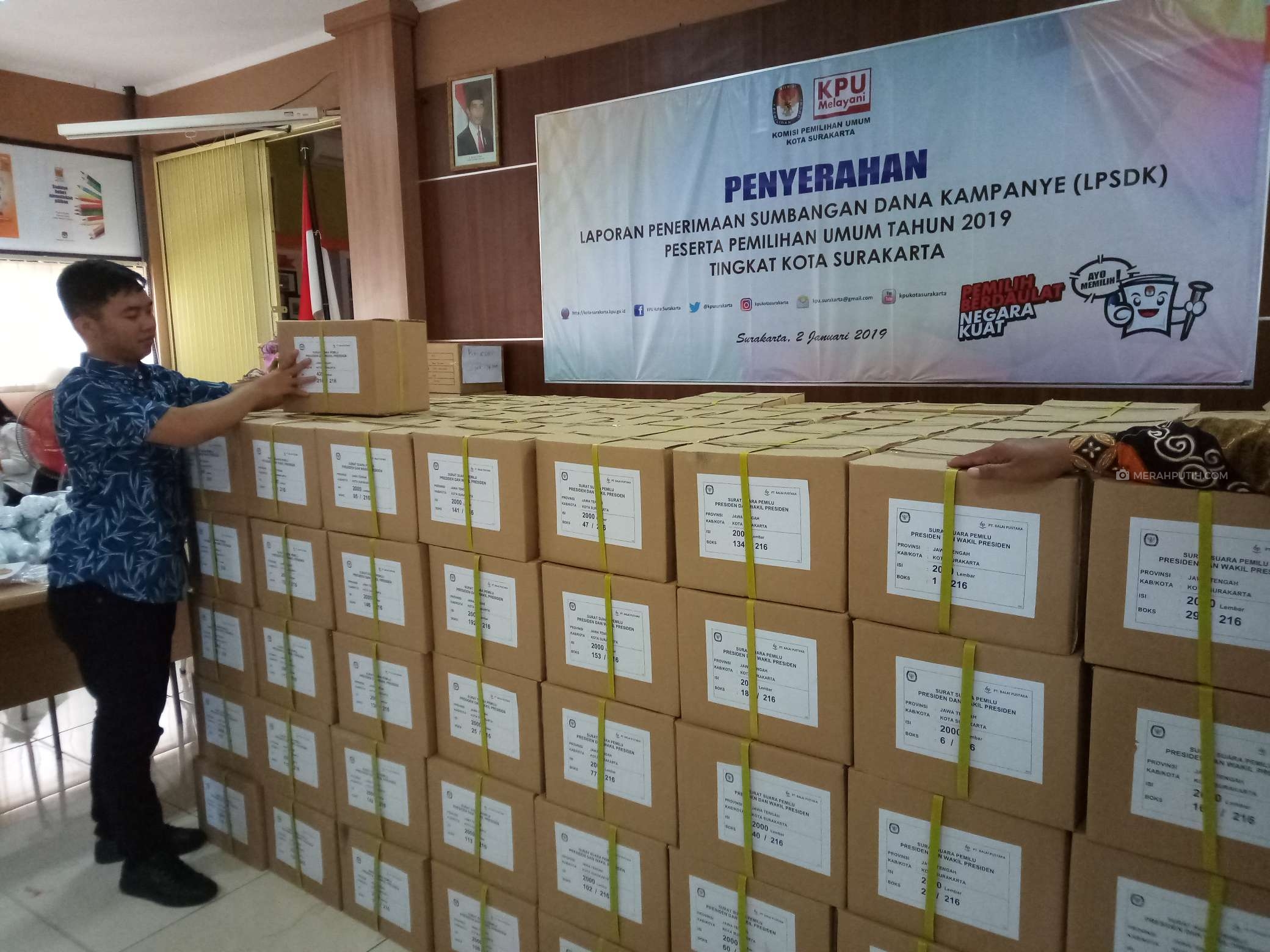Kotak suara untuk Pemilu 2019