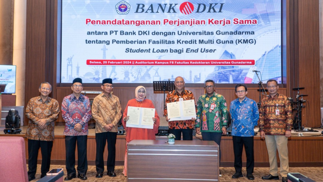 Kerja Sama Bank DKI dan Universitas Gunadarma Mudahkan Mahasiswa Bayar Uang Kuliah