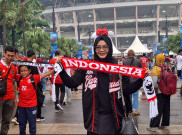 Supporter Dukung Timnas Indonesia di Stadion Gelora Bung Karno