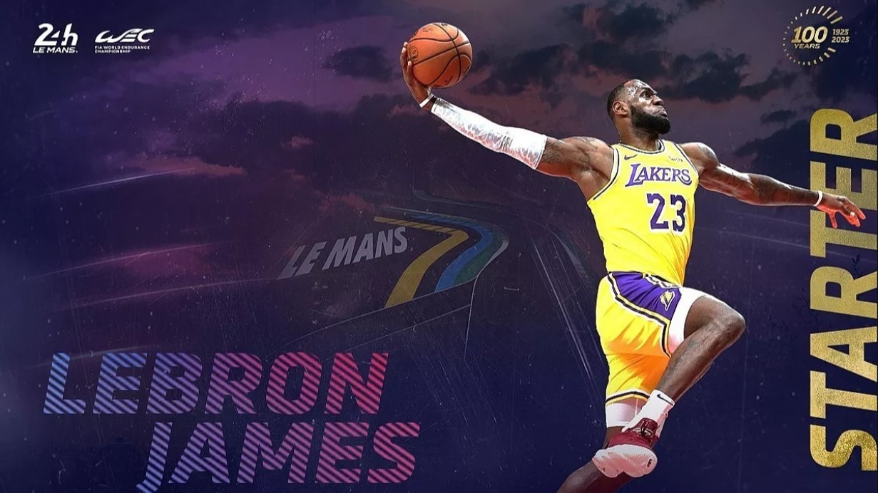 LeBron James Jadi Pengibar Bendera Start di Le Mans 24 Hours