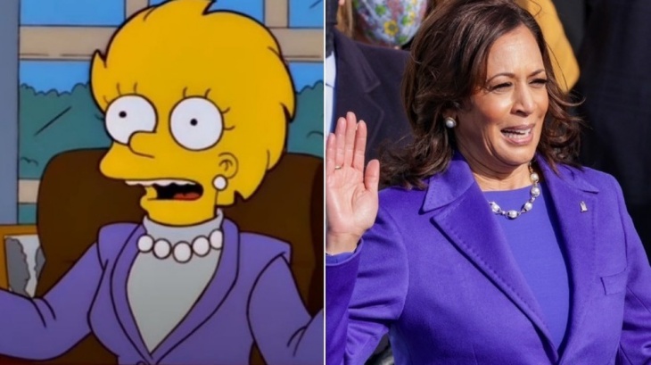 Prediksi Kamala Harris dari The Simpsons. (Foto Looper) 