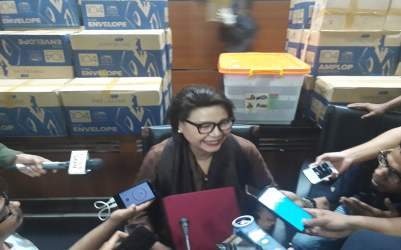 Basaria Panjaitan mengungkapkan uang tersebut dipakai untuk Pemilu 2019