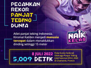 Kiromal Katibin Pecahkan Rekor Panjat Tebing Dunia 