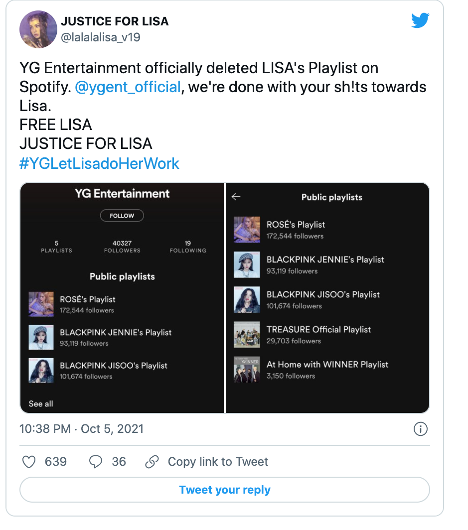 Ungkapan kekesalan BLINK di Twitter. (Foto Twitter)