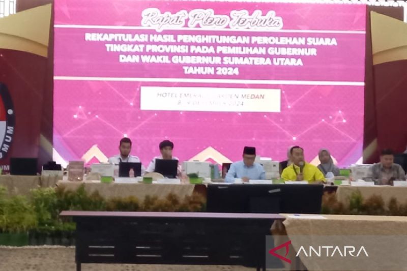 KPU Sumut Tetapkan Paslon Bobby-Surya Unggul di Pilkada dengan 3.645.611 Suara