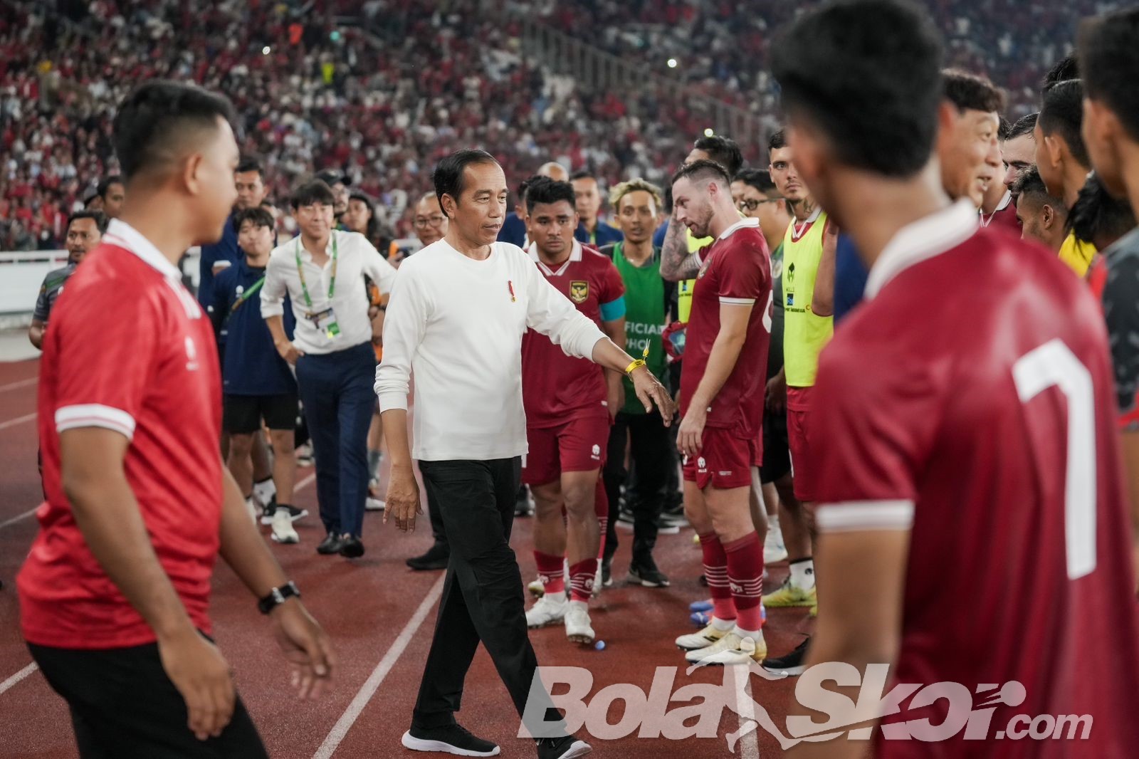Jokowi Beri Semangat untuk Timnas Indonesia Sebelum Bertanding Melawan Jepang