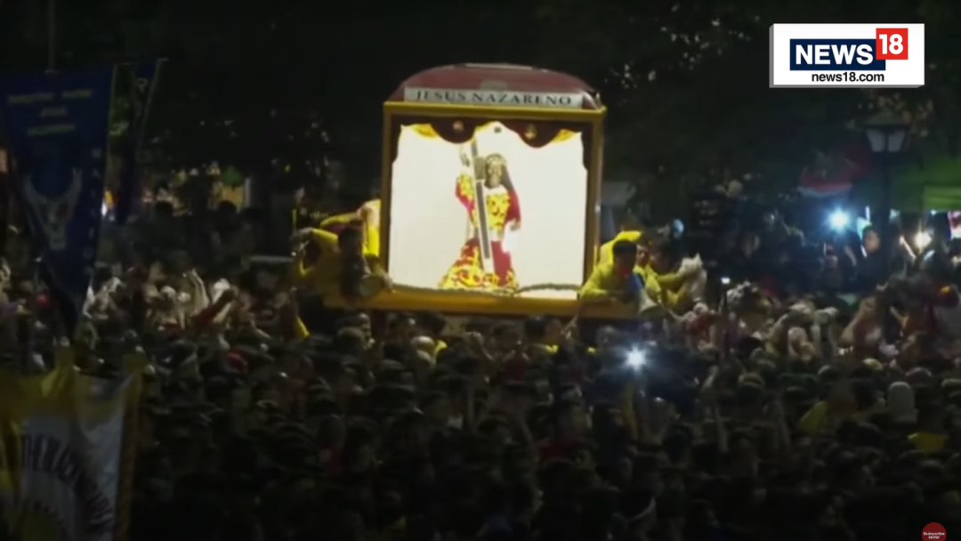 Filipina Gelar Prosesi Religius Black Nazarene yang Terkenal, Jalanan Manila Dipenuhi Ratusan Ribu Umat Katolik