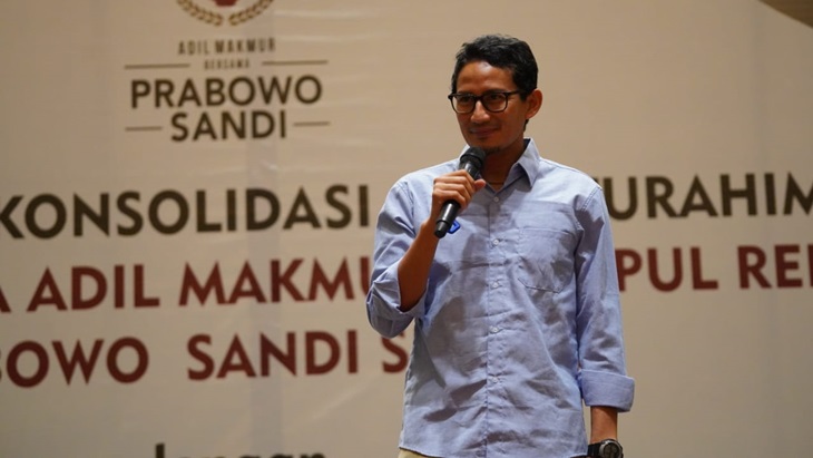Sandiaga Tepis JK Buka Jalan Pertemuan Prabowo-Jokowi