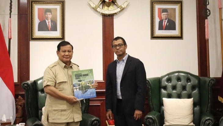 Temui Prabowo, Gubernur Lemhannas Bahas Pertahanan Siber hingga Perang Rusia-Ukraina