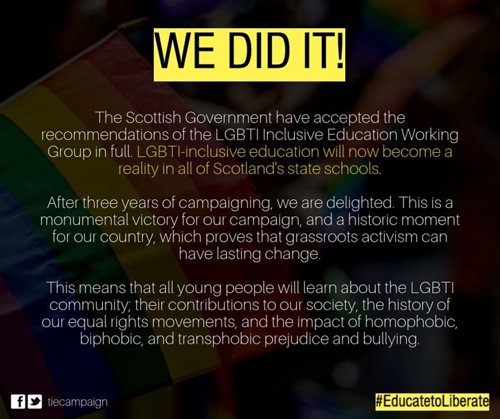 Edukasi LGBTQ+ Masuk Kurikulum Sekolah di Skotlandia