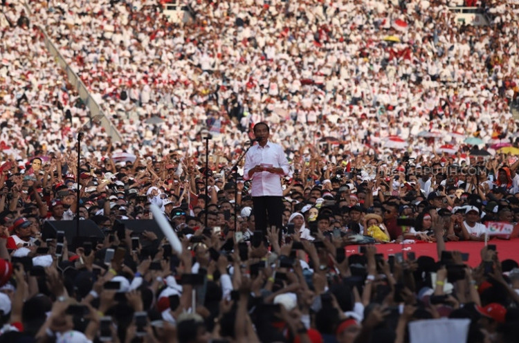 Bakar Optimisme Pendukungnya, Jokowi: Indonesia Bakal Jadi Negara Maju dan Tak Akan Bubar