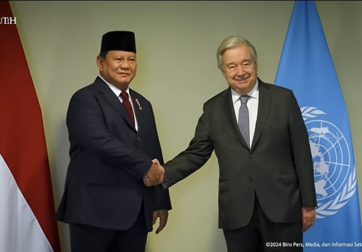 Bertemu Sekjen PBB, Prabowo Tegaskan Kesiapan Indonesia Berkontribusi Pada Perdamaian Dunia