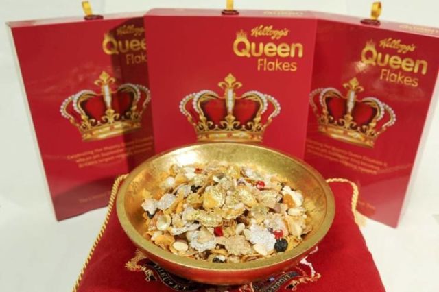 Kemasan sereal Kellogg's spesial kerajaan. (Foto Kellogg's)