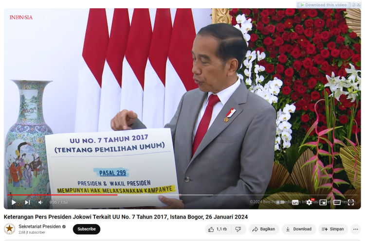 Stafsus Tegaskan Tak Ada Aturan yang Batasi Jokowi dengan Masyarakat
