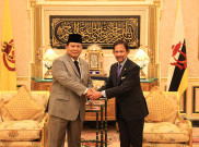 Temui Sultan Hassanal Bolkiah, Prabowo Undang Perwira Brunei Belajar di Unhan