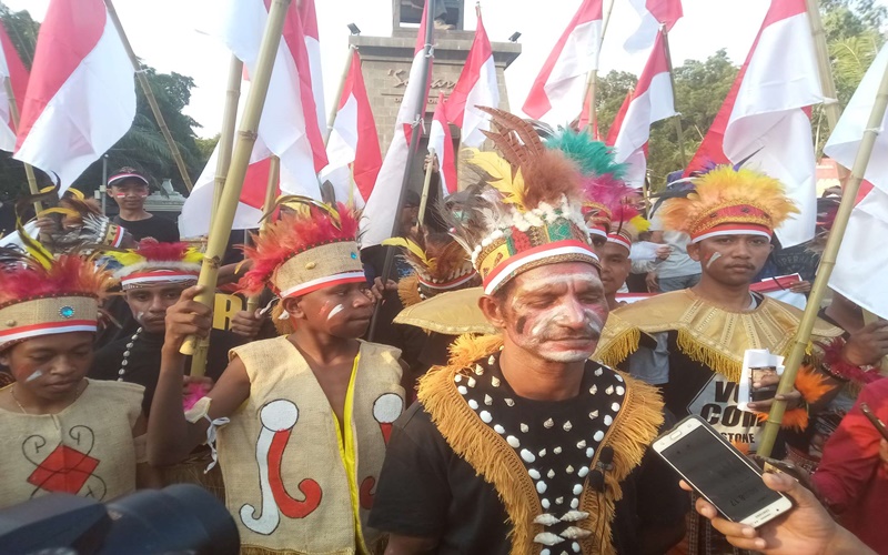 Koordinator Aksi Warga Papua di Solo Rico Irianto Mauri