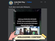 [HOAKS atau FAKTA] : Gubernur Aceh Putus Kerja Sama Perdagangan dengan Medan
