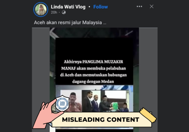 [HOAKS atau FAKTA] : Gubernur Aceh Putus Kerja Sama Perdagangan dengan Medan