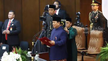 Pelantikan dan Sumpah Jabatan Presiden ke-8 Prabowo Subianto 
