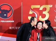 Kecup Prananda dan Puan ke Megawati di Peringatan HUT ke-53 PDIP