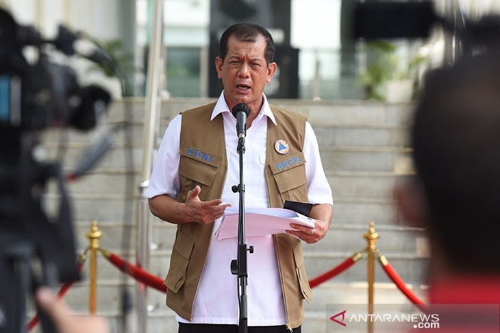 Ketua Gugus Tugas, Doni Monardo saat memberikan keterangan pers usai Rapat Terbatas di Istana Kepresidenan, Provinsi DKI Jakarta, Senin (29/6/2020). ANTARA/Humas setkab/Rahmat/pri. (ANTARA/Humas setkab/Rahmat)