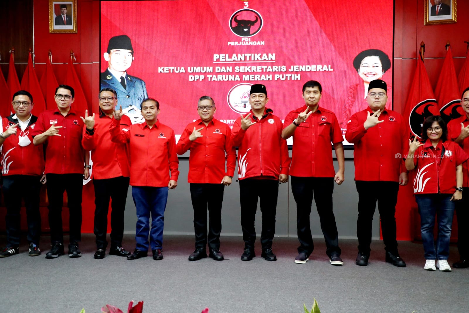 DPP PDIP Lantik Hendi-Rio Pimpin Taruna Merah Putih periode 2019-2024
