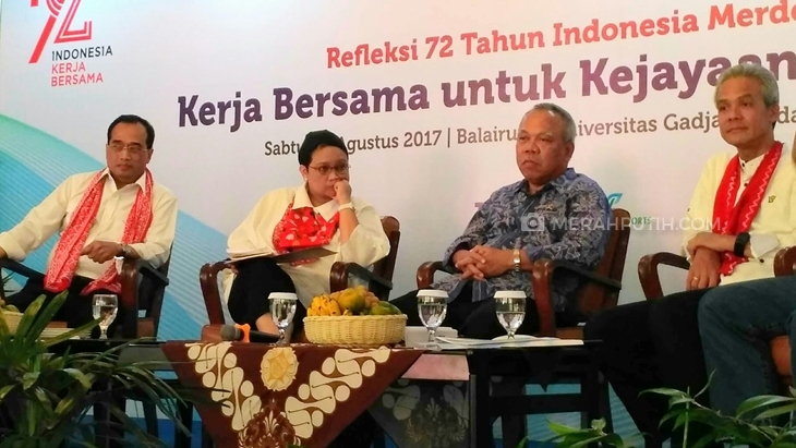 Sambangi UGM, Menteri PUPR Ngebor Sumur