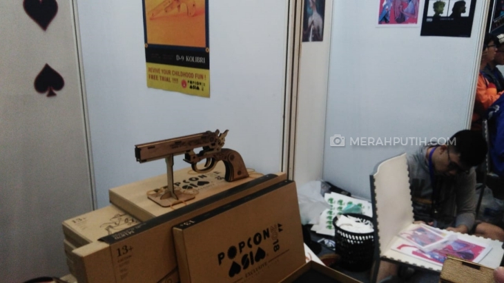 Pistol yang dibuat khusus untuk Popcon Asia 2018 (MP/Muchammad Yani)