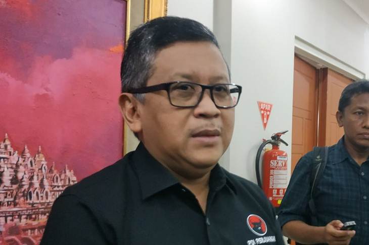 Sekretaris Jenderal DPP PDI Perjuangan (PDIP) Hasto Kristiyanto, di Jakarta, Senin, (23/12/2019) (Boyke Ledy Watra)