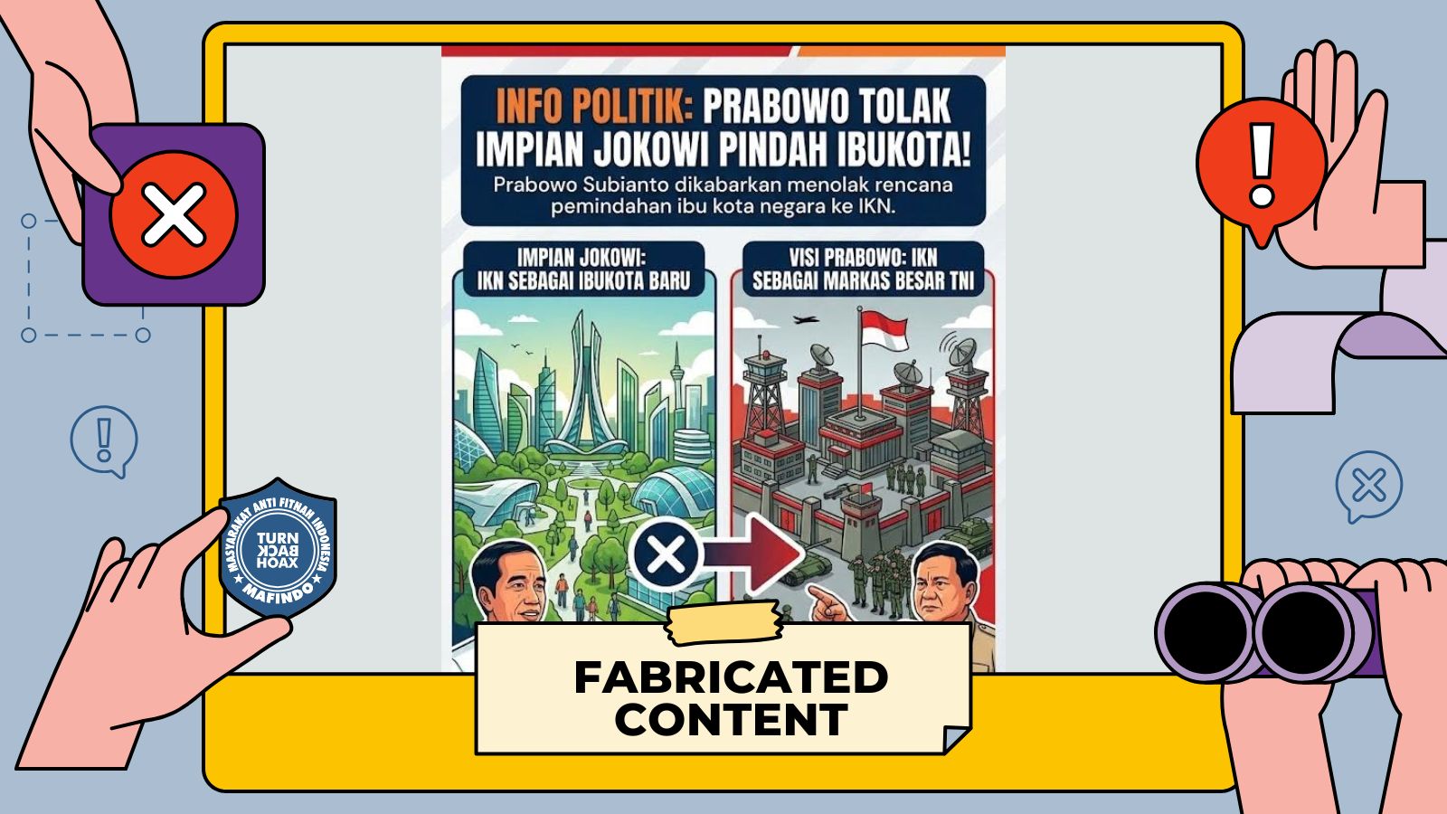 [HOAKS atau FAKTA]: Prabowo Bakal Ubah IKN Jadi Markas Besar TNI