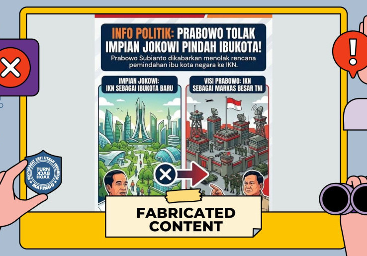 [HOAKS atau FAKTA]: Prabowo Bakal Ubah IKN Jadi Markas Besar TNI