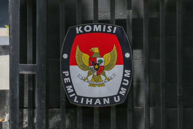 Logo KPU. (Foto: MP/ Dicke Prasetia)