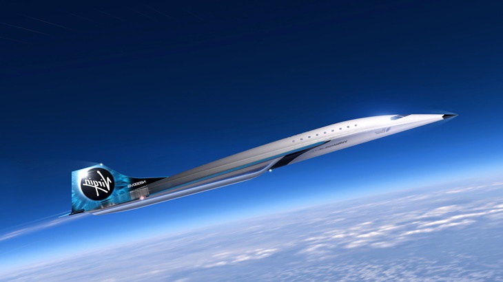 Kolaborasi Virgin Galactic dan Rolls-Royce Hasilkan Pesawat Komersial Supersonik