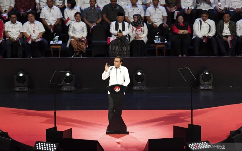 Presiden Jokowi sampaikan visi misinya selama lima tahun kedepan
