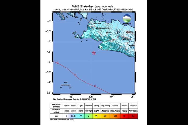 Pemicu Gempa Magnitudo 5,7 di Selatan Jabar