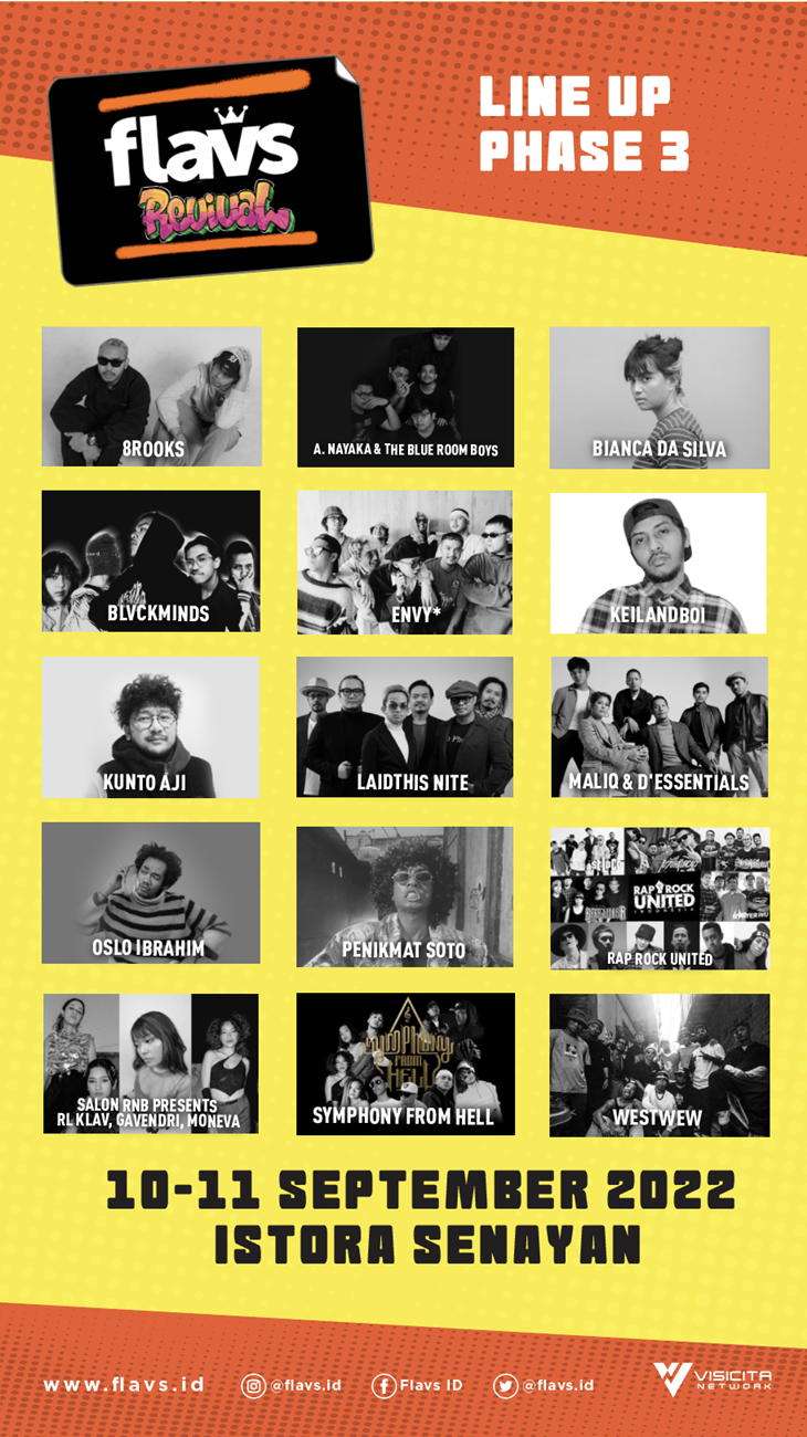 Flavs Festival 2022 Umumkan Final Line-Up